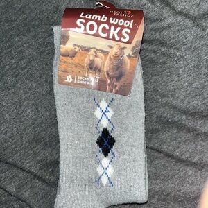 NEW Heat Trendz Lamb Wool Argyle Socks - Men's Shoe Size 6-12 - Warm & Stylish!